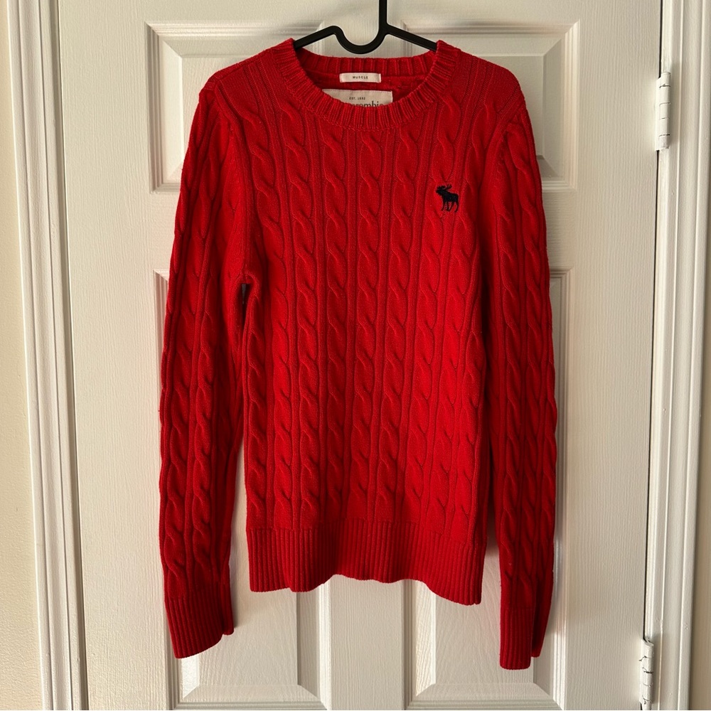 Abercrombie & Fitch Muscle Fit Knit Sweater